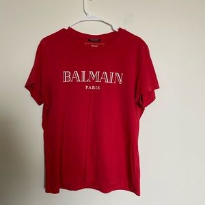 Balmain red T-shirt